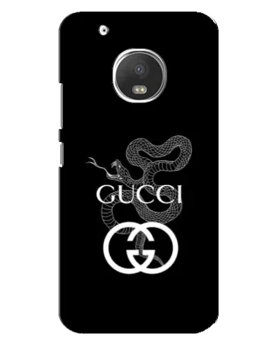 Чехол для Motorola MOTO G5s с картинкой «Gucci — серебряная змея»