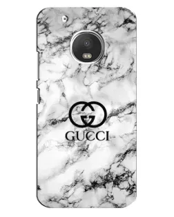 Чехол для Motorola MOTO G5s с картинкой «Gucci — мраморный шик»