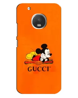 Чехол для Motorola MOTO G5s с картинкой «Микки Маус Gucci — оранж»