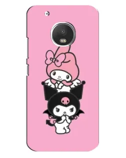 Чехол для Motorola MOTO G5s с картинкой «My Melody и Kuromi» Чехол для Motorola MOTO G5s с картинкой «My Melody и Kuromi»