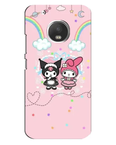 Чехол для Motorola MOTO G5s с картинкой «My Melody и Kuromi» Чехол для Motorola MOTO G5s с картинкой «My Melody и Kuromi»