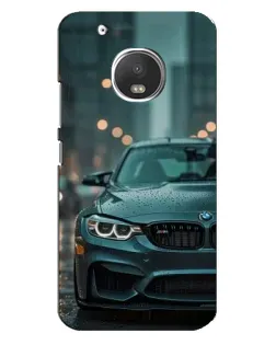Чехол для Motorola MOTO G5s с картинкой «BMW в огнях города» Чехол для Motorola MOTO G5s с картинкой «BMW в огнях города»
