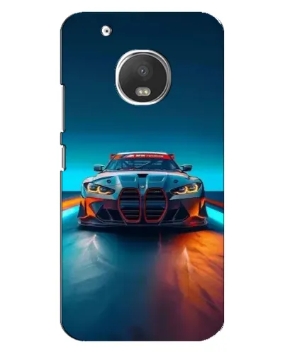 Чехол для Motorola MOTO G5s с картинкой «BMW — огни неона» Чехол для Motorola MOTO G5s с картинкой «BMW — огни неона»