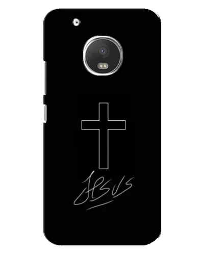 Чехол для Motorola MOTO G5s с картинкой «Графический крест Jesus» Чехол для Motorola MOTO G5s с картинкой «Графический крест Jesus»