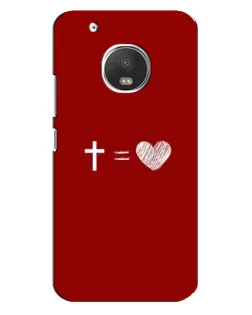 Чехол для Motorola MOTO G5s с картинкой «Уравнение любви»