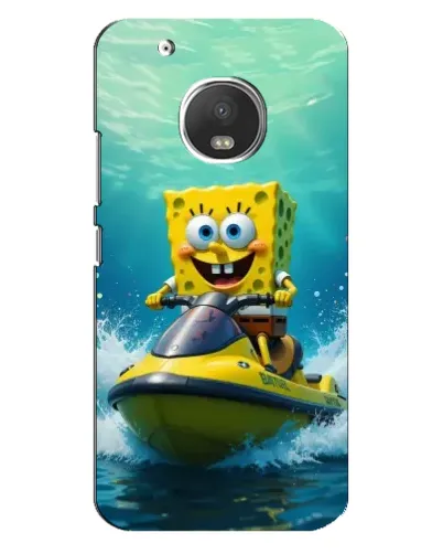 Чехол для Motorola MOTO G5s с картинкой «Спанч Боб на гидроцикле» Чехол для Motorola MOTO G5s с картинкой «Спанч Боб на гидроцикле»