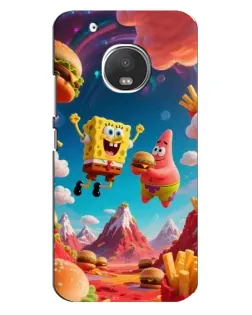 Чехол для Motorola MOTO G5s с картинкой «Космический фастфуд»