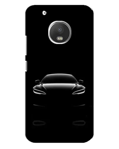 Чехол для Motorola MOTO G5s с картинкой «Силуэт Tesla Night»