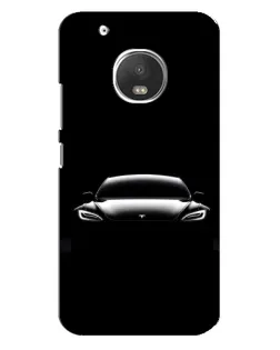 Чехол для Motorola MOTO G5s с картинкой «Фары Tesla Night»