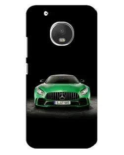 Чехол для Motorola MOTO G5s с картинкой «Mercedes — неоновый лого»