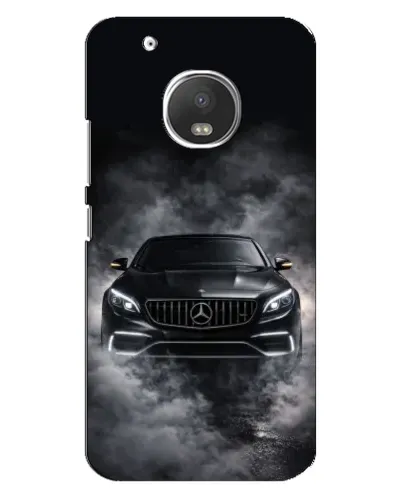 Чехол для Motorola MOTO G5s с картинкой «Mercedes в дыму»
