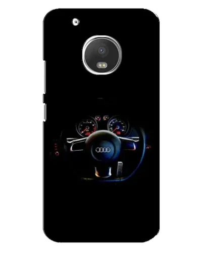 Чехол для Motorola MOTO G5s с картинкой «Салон Audi — руль»