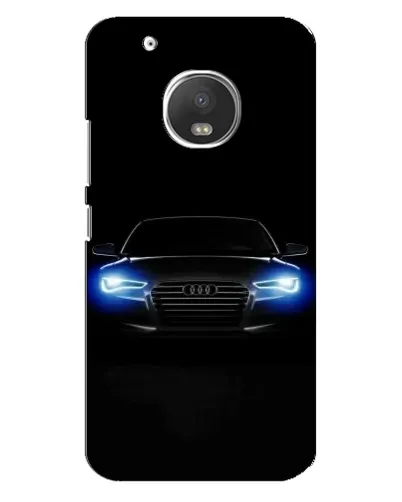 Чехол для Motorola MOTO G5s с картинкой «Audi в неоне»
