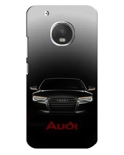 Чехол для Motorola MOTO G5s с картинкой «Audi — градиентный контур»