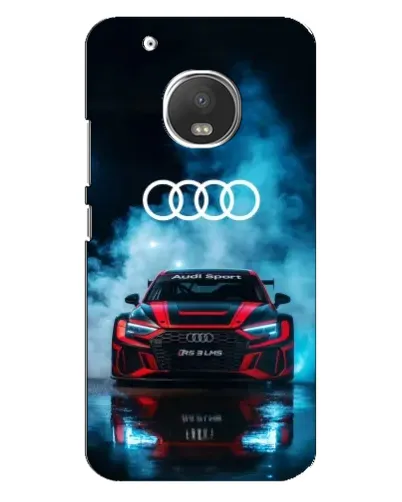 Чехол для Motorola MOTO G5s с картинкой «Audi Sport — неон»