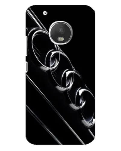 Чехол для Motorola MOTO G5s с картинкой «Audi — абстрактные кольца»