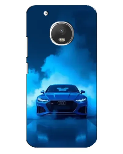 Чехол для Motorola MOTO G5s с картинкой «Audi — голубая энергия»