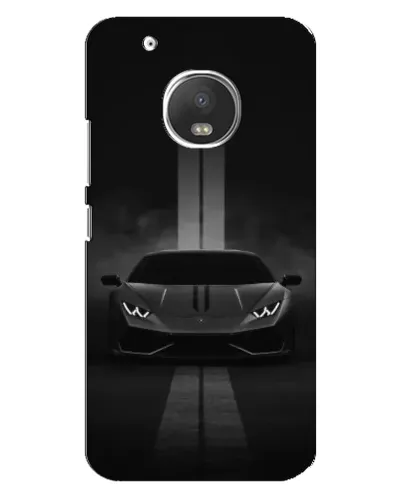 Чехол для Motorola MOTO G5s с картинкой «Lamborghini симметрия дорог»