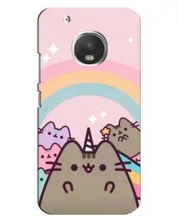 Чехол для Motorola MOTO G5s с картинкой «Единорог Pusheen»