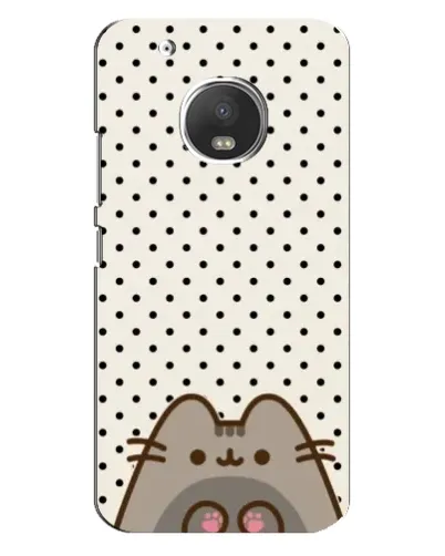 Чехол для Motorola MOTO G5s с картинкой «Пушин в горошек»