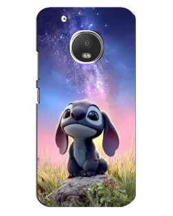 Чехол для Motorola MOTO G5s с картинкой «Стич на рассвете»