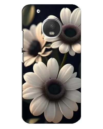 Чехол для Motorola MOTO G5s с картинкой «Белые маргаритки макро»