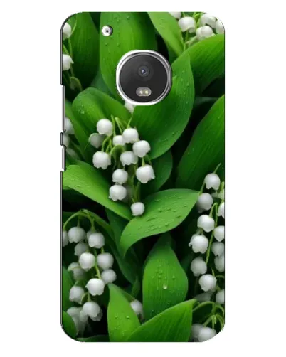Чехол для Motorola MOTO G5s с картинкой «Ландыши в зелени»