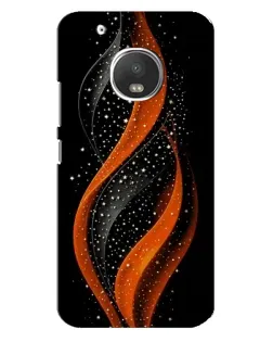 Чехол для Motorola MOTO G5s с картинкой «Огненная звездная волна»