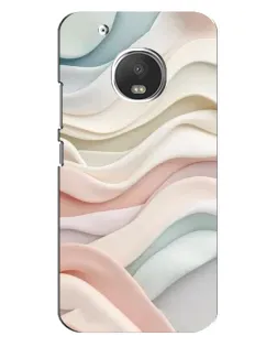 Чехол для Motorola MOTO G5s с картинкой «Пастельные нежные волны»