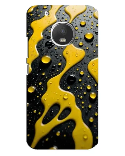 Чехол для Motorola MOTO G5s с картинкой «Жидкое желтое золото»