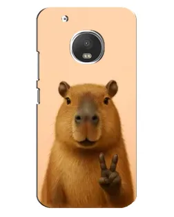 Чохол для Motorola MOTO G5s з картинкою «Капібара вікторія» Чохол для Motorola MOTO G5s з картинкою «Капібара вікторія»
