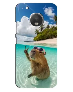 Чохол для Motorola MOTO G5s з картинкою «Капібара на морі» Чохол для Motorola MOTO G5s з картинкою «Капібара на морі»