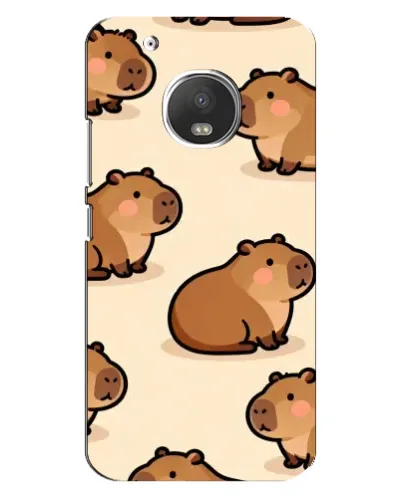 Чехол для Motorola MOTO G5s с картинкой «Паттерн милых капибар» Чехол для Motorola MOTO G5s с картинкой «Паттерн милых капибар»