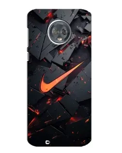 Чехол для Motorola MOTO G6 с картинкой «Nike — эффект разломов» Чехол для Motorola MOTO G6 с картинкой «Nike — эффект разломов»