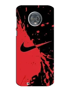 Чехол для Motorola MOTO G6 с картинкой «Красные брызги Nike» Чехол для Motorola MOTO G6 с картинкой «Красные брызги Nike»