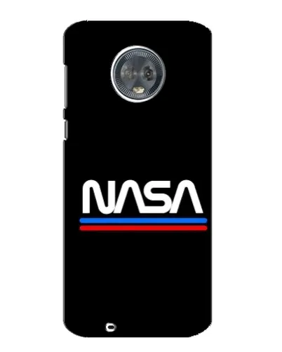 Чехол для Motorola MOTO G6 с картинкой «NASA — классика Red Blue»