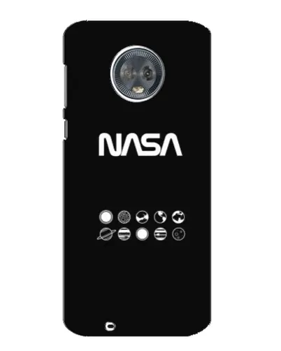 Чехол для Motorola MOTO G6 с картинкой «NASA — технический принт»