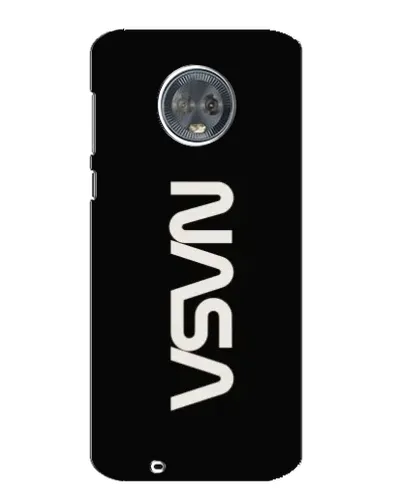 Чехол для Motorola MOTO G6 с картинкой «NASA — вертикальный логотип»