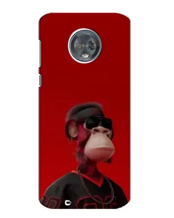 Чехол для Motorola MOTO G6 с картинкой «Bored Ape в красном» Чехол для Motorola MOTO G6 с картинкой «Bored Ape в красном»