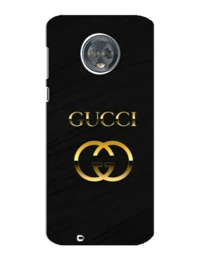 Чехол для Motorola MOTO G6 с картинкой «Золотой логотип Gucci»