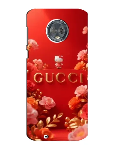 Чехол для Motorola MOTO G6 с картинкой «Gucci — золотой сад»