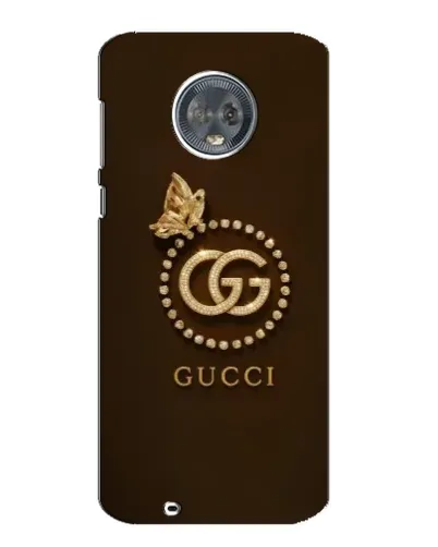 Чехол для Motorola MOTO G6 с картинкой «Gucci — золотая бабочка»