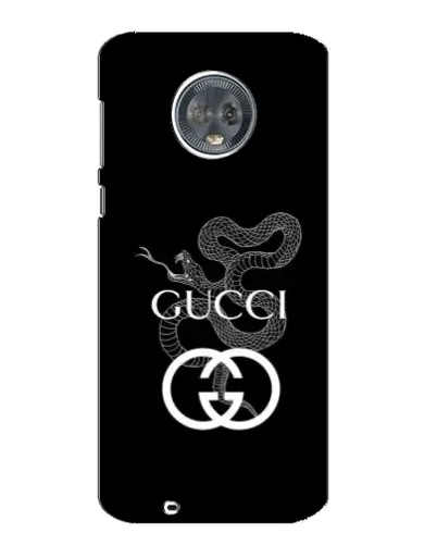 Чехол для Motorola MOTO G6 с картинкой «Gucci — серебряная змея»