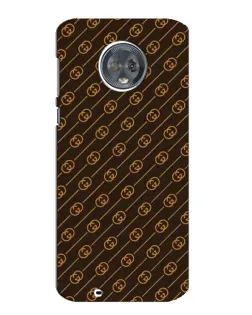 Чехол для Motorola MOTO G6 с картинкой «Gucci — золотые диагонали»