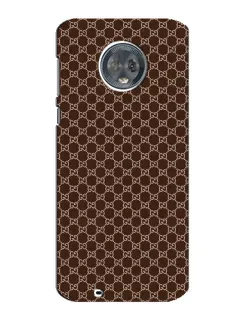 Чехол для Motorola MOTO G6 с картинкой «Gucci — шоколадная сетка»