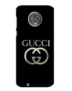 Чехол для Motorola MOTO G6 с картинкой «Gucci — золото на черном»