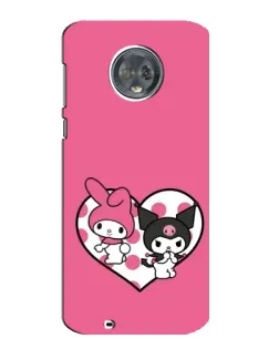 Чехол для Motorola MOTO G6 с картинкой «Kuromi и My Melody» Чехол для Motorola MOTO G6 с картинкой «Kuromi и My Melody»