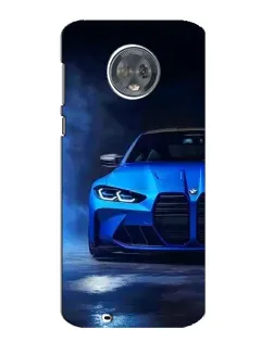 Чехол для Motorola MOTO G6 с картинкой «Голубая BMW M4» Чехол для Motorola MOTO G6 с картинкой «Голубая BMW M4»