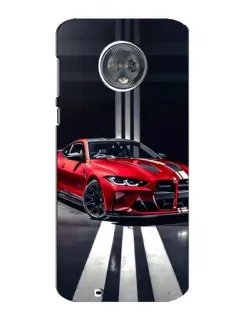 Чехол для Motorola MOTO G6 с картинкой «Красная BMW на дороге» Чехол для Motorola MOTO G6 с картинкой «Красная BMW на дороге»