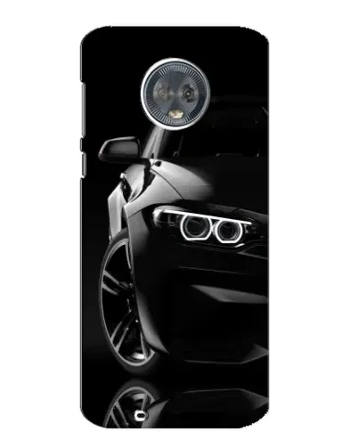 Чехол для Motorola MOTO G6 с картинкой «Черная BMW — профиль» Чехол для Motorola MOTO G6 с картинкой «Черная BMW — профиль»